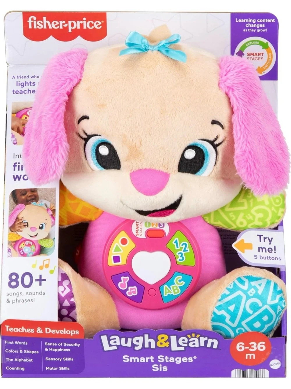 NEW IN BOX Fisher-Price Laugh and Learn Smart Stages Sis